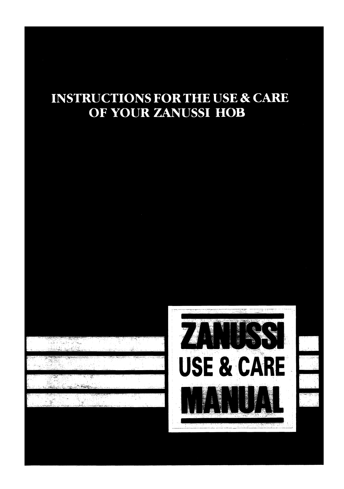 Zanussi VH 601 H Instruction Manual