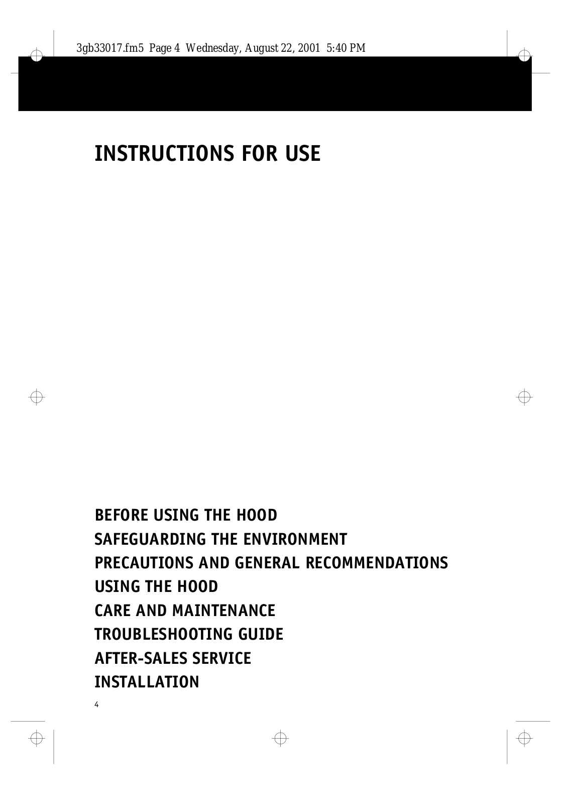 Whirlpool AKR 640 AL, AKR 991 NA- 3, AKR 446 IX, AKR 987 IX-4, AKR 446 NB User Manual