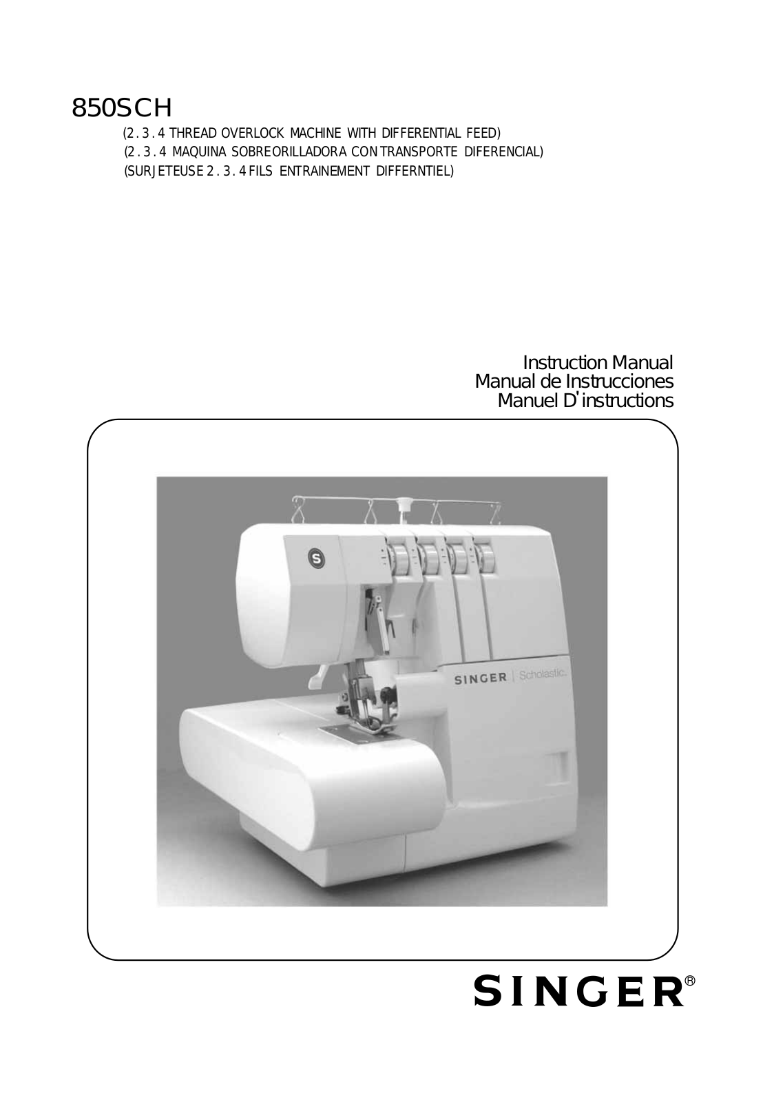 Singer 850CSH User Manual