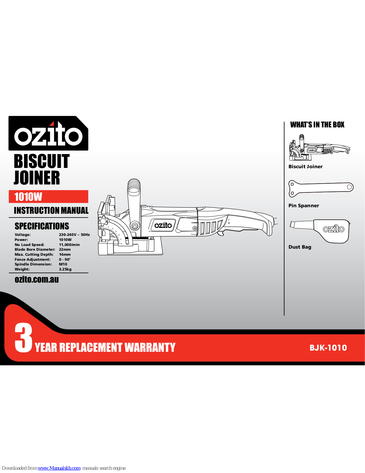 Ozito BJK-1010 Instruction Manual