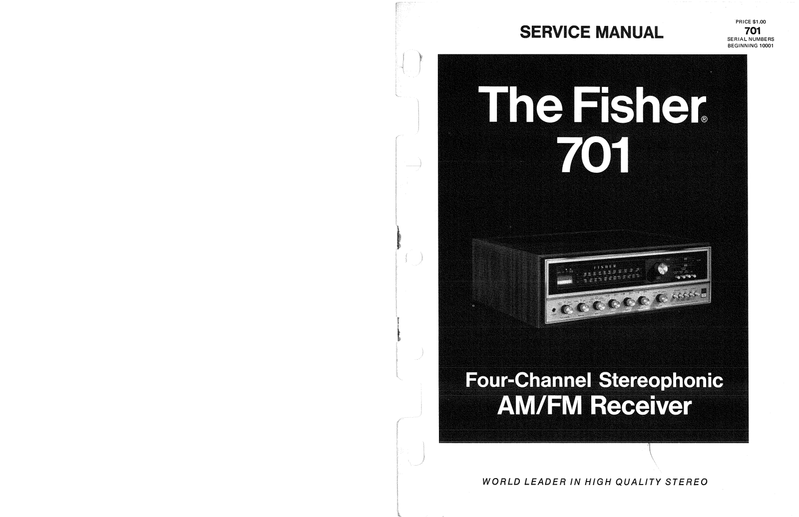 Fisher 701 Service manual