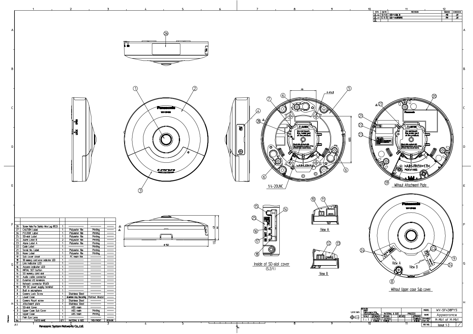 Panasonic WV-SF438 User Manual