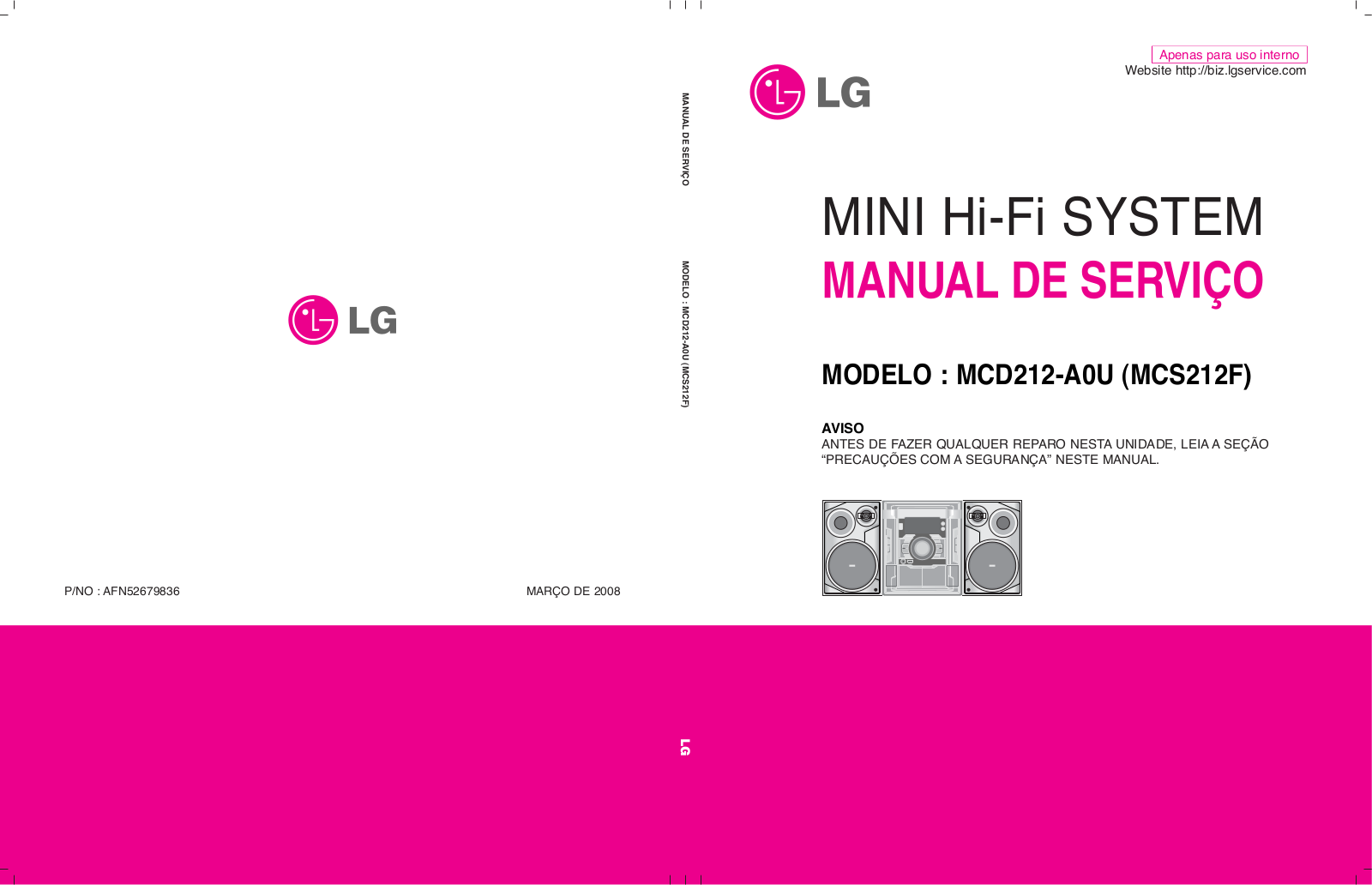 LG MCD212, MCS212F Diagram