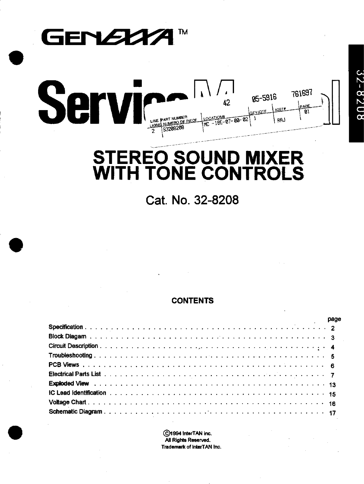 Genexxa 328208 Owners manual