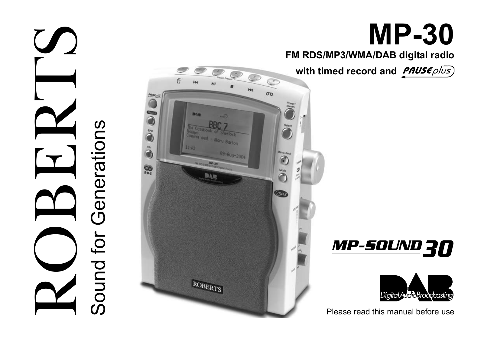 Roberts Radio MP-30 User Manual