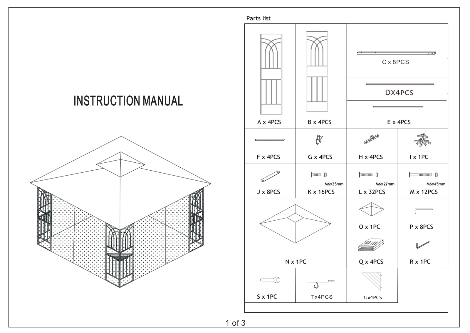 golden yard FSCE1182 Installation & Assembly - ManualMachine.com