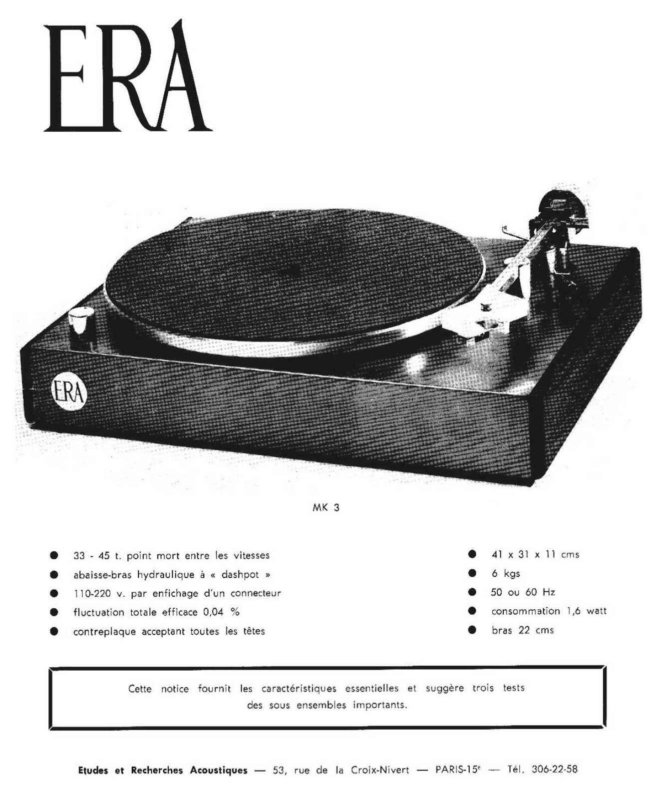 Eraudio Mk3 Brochure