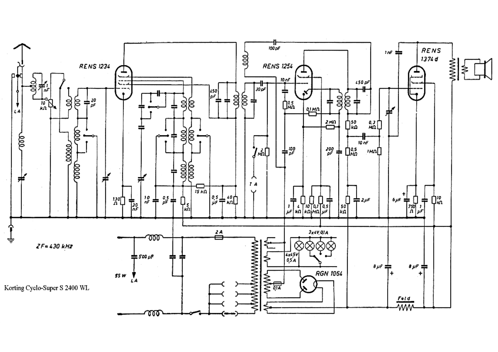 Körting Cyclo-Super-S-2401-WL Schematic