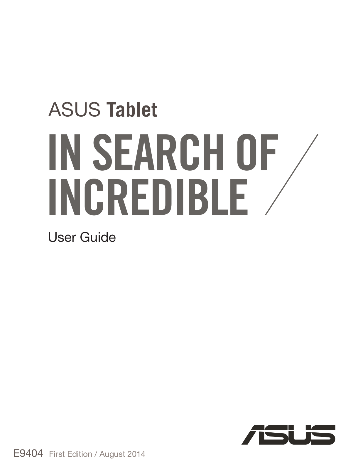 ASUS K007 User Manual