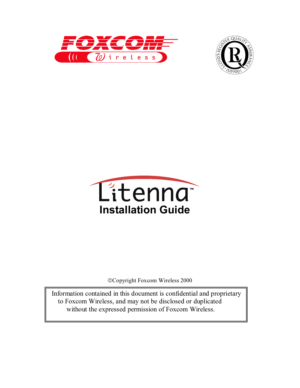 Corning Optical Communication Wireless LITENNA0DB0P1 User Manual