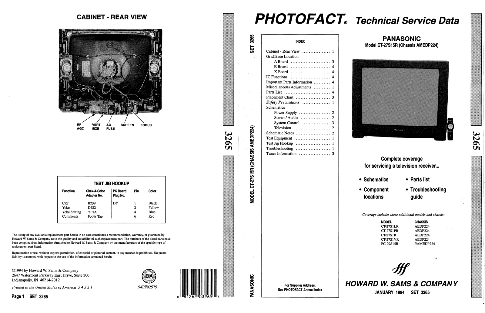 Panasonic 3265 schematic