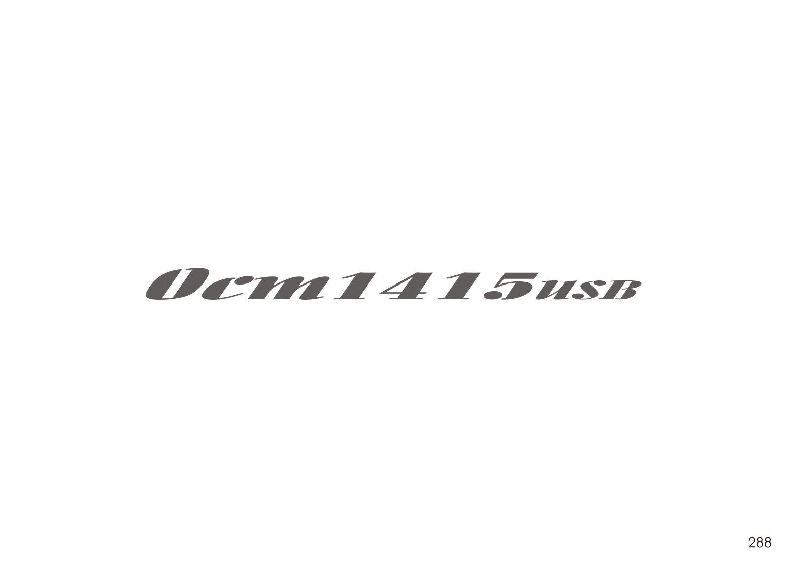 Oneal OCM1415USB Schematic