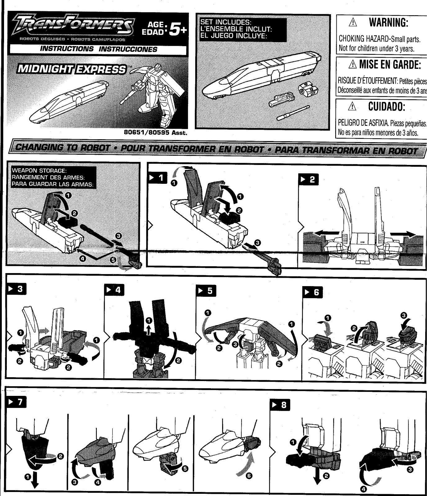 HASBRO Transformers Robots in Disguise Midnight Express User Manual