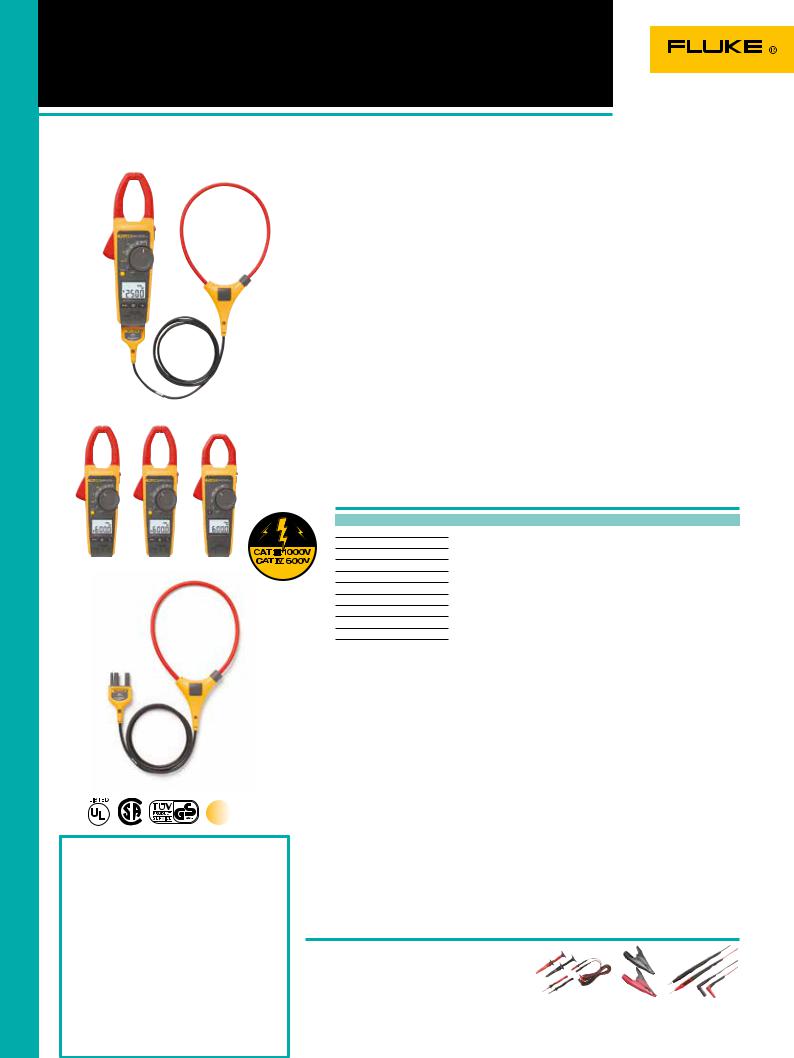 Fluke 370 Series Catalog Page