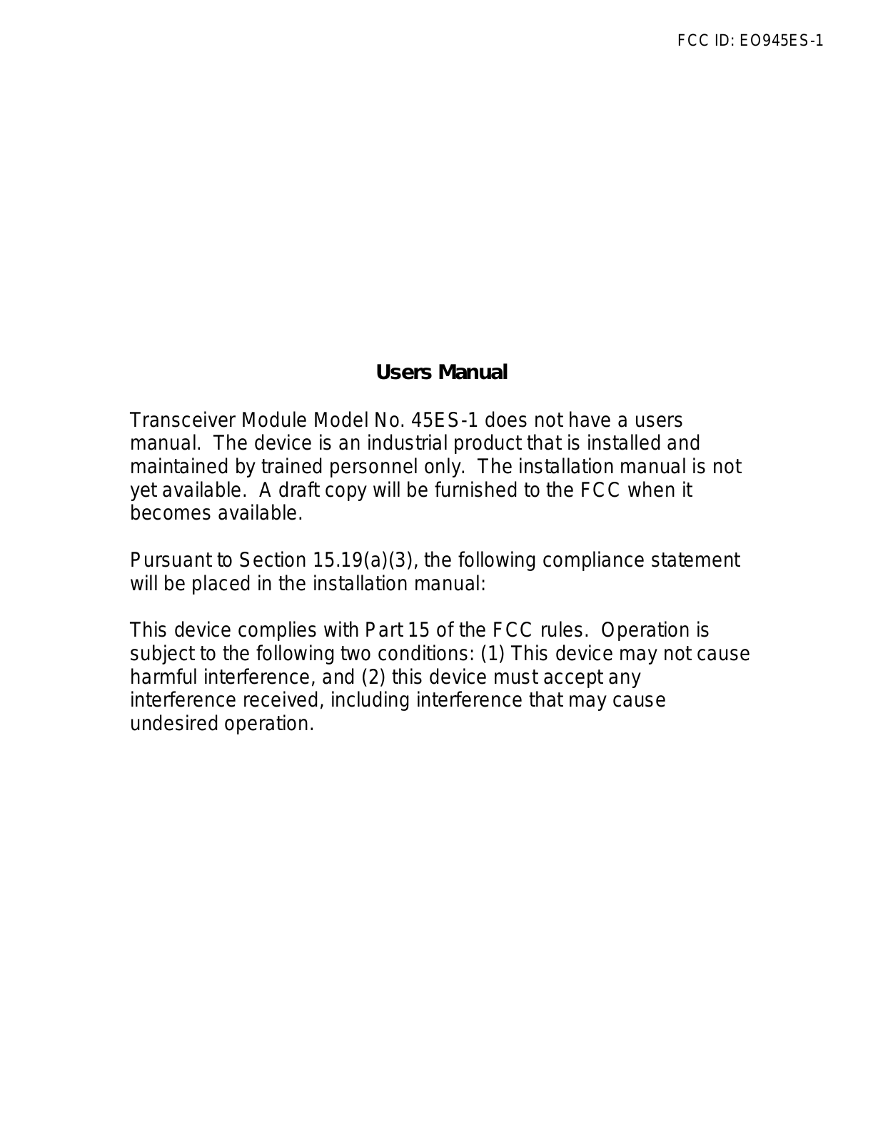 Itron 45ES 1 User Manual - ManualMachine.com