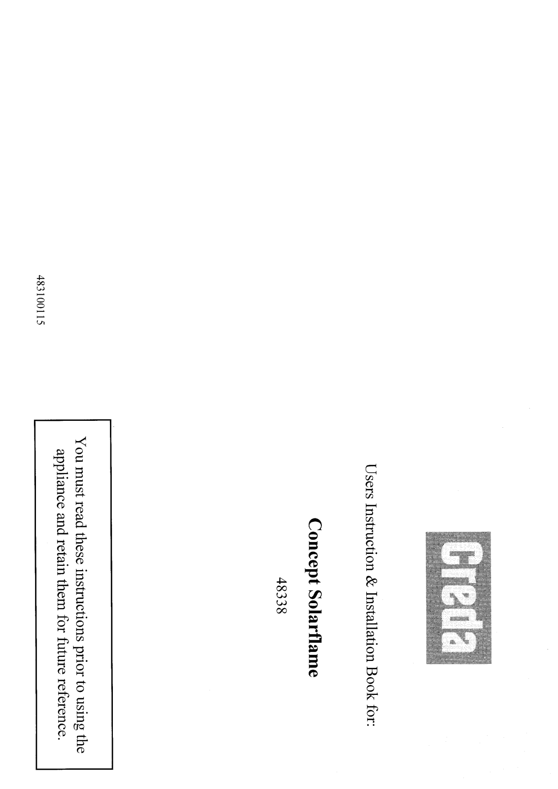 Creda HB48338 User Manual