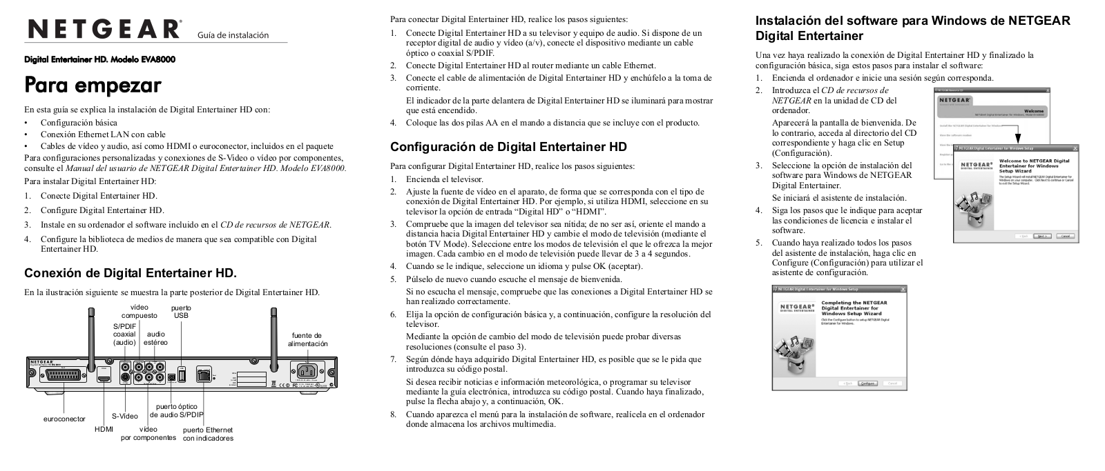 Netgear EVA8000 User Manual