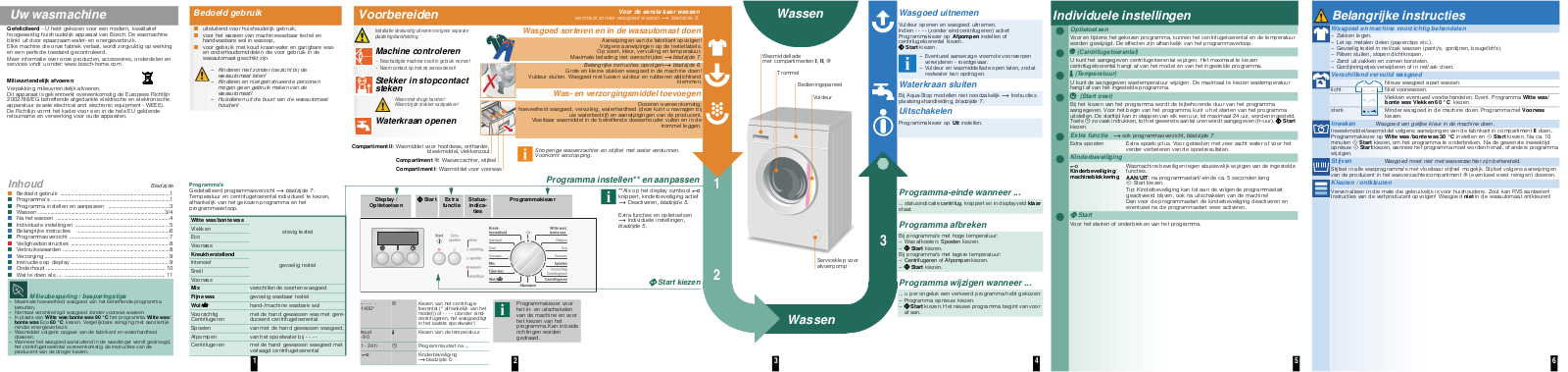 Bosch WAA28261NL User manual