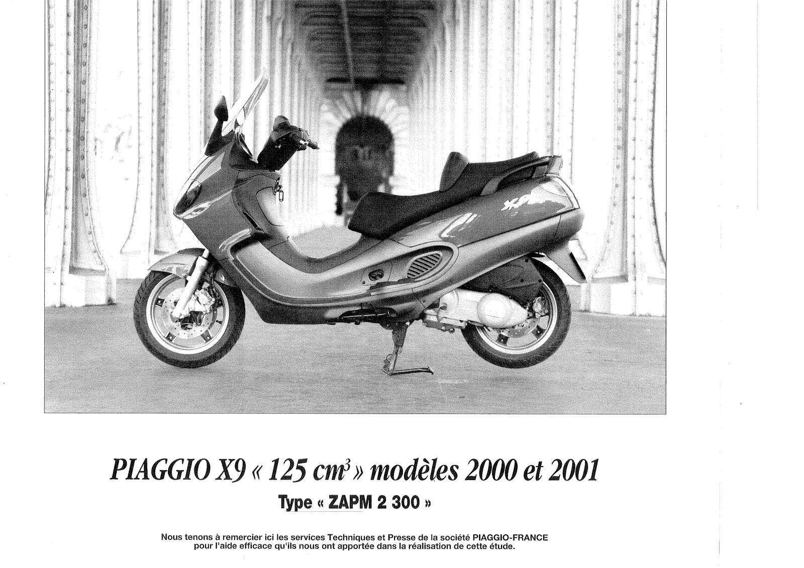 APRILIA Piaggio 2000, Piaggio 2001 User Manual