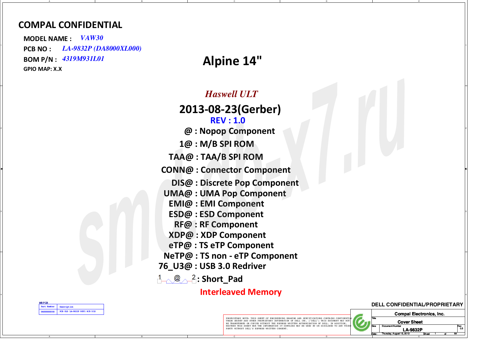 Compal LA-9832p Schematics Rev1.0