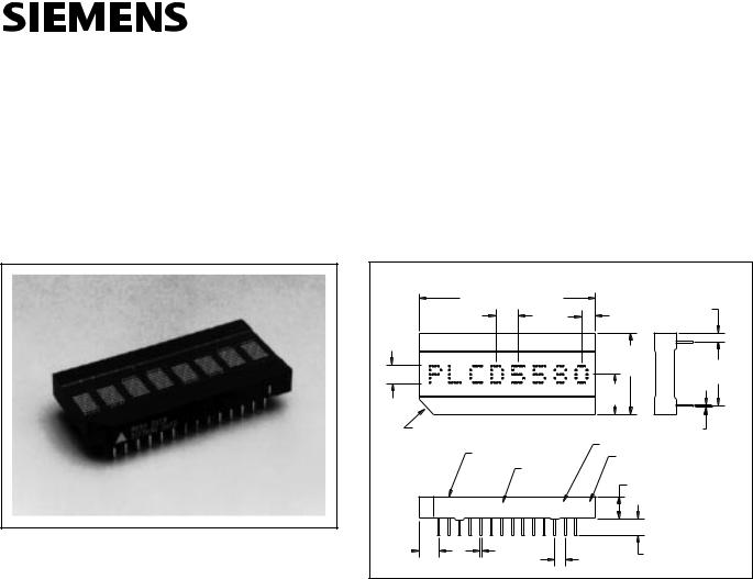 Siemens PLCD5580, PLCD5581, PLCD5582, PLCD5583, PLCD5584 Datasheet