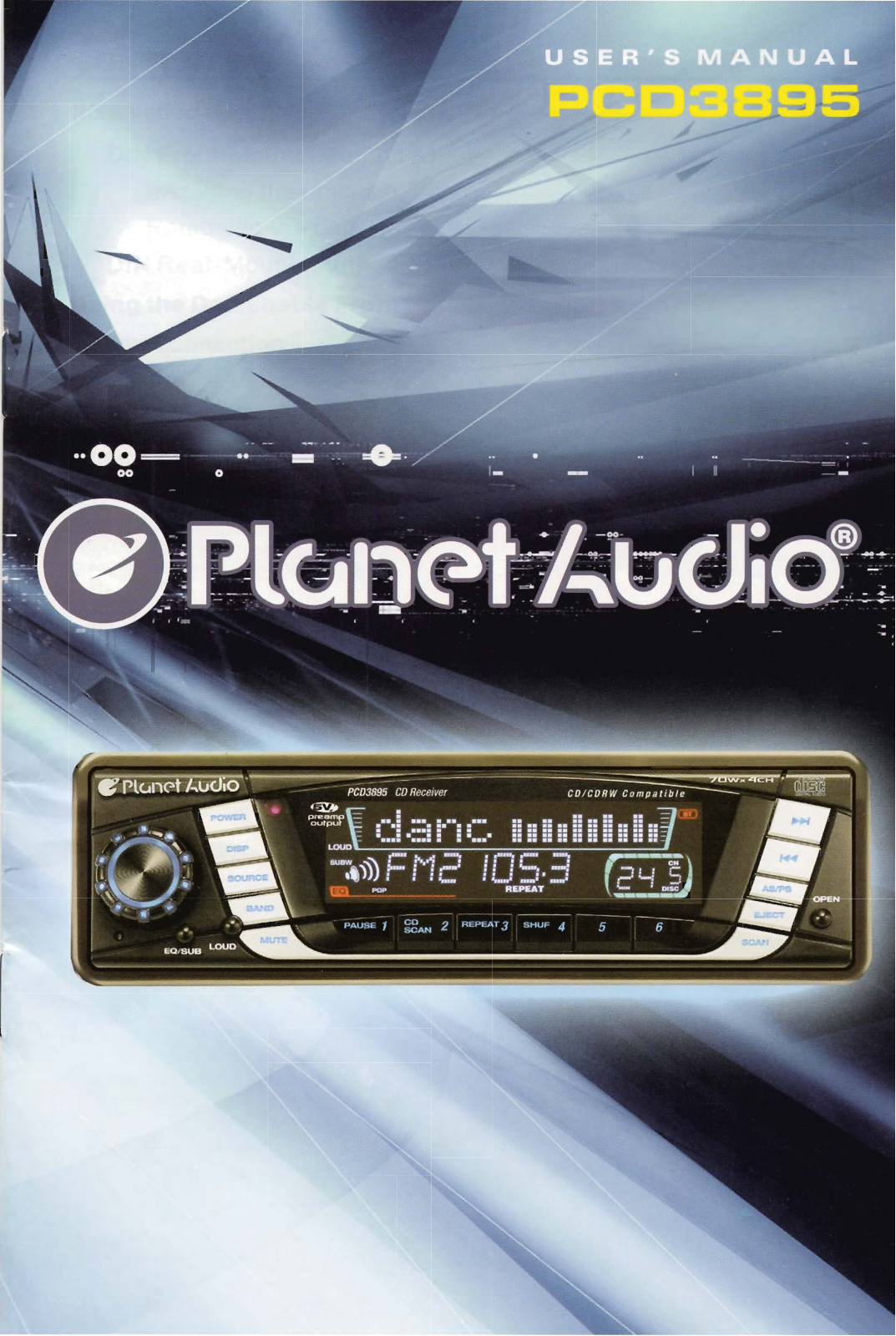 Planet Audio PCD3895 Users Manual