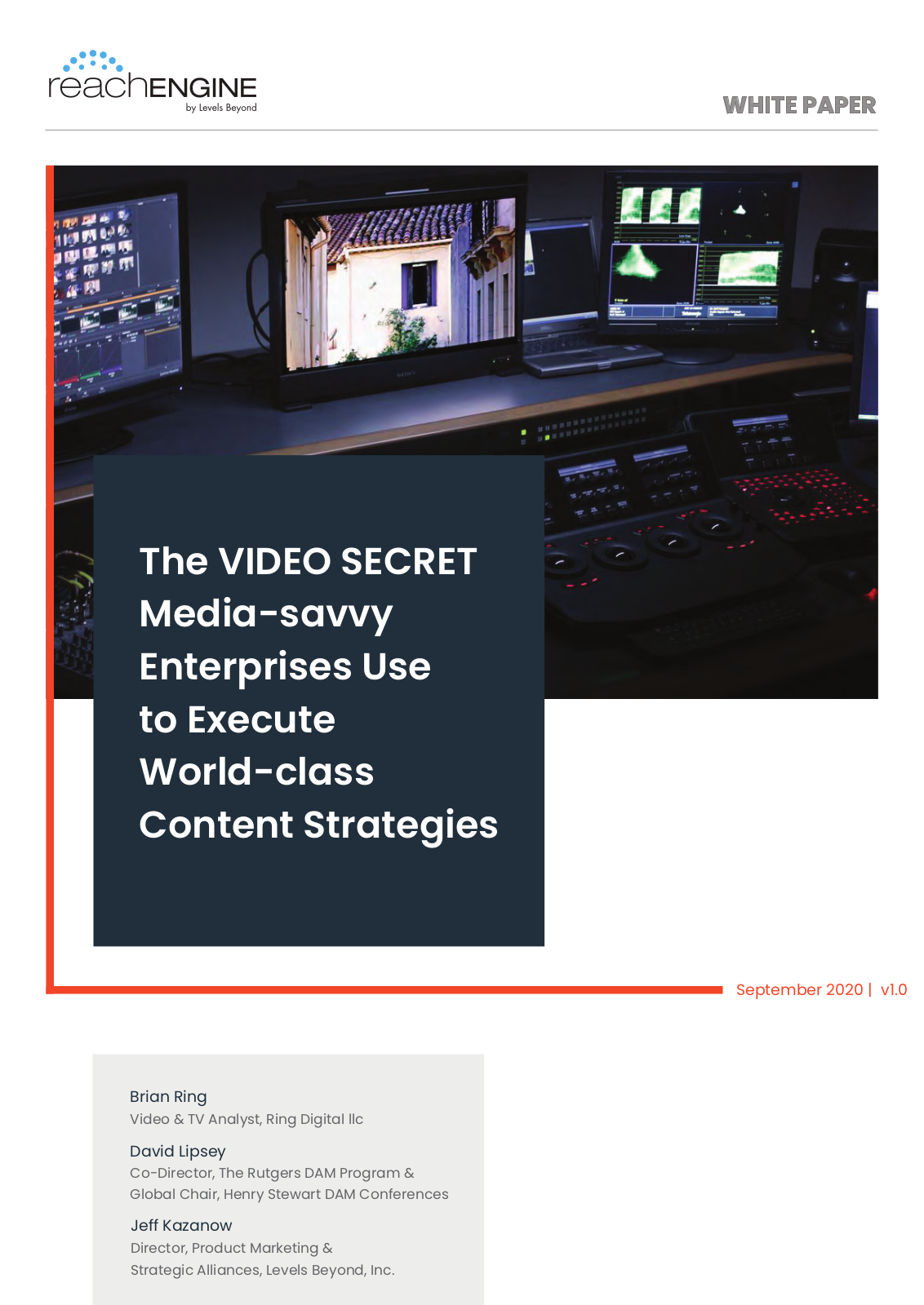 REACH ENGINE VIDEO SECRET User Manual