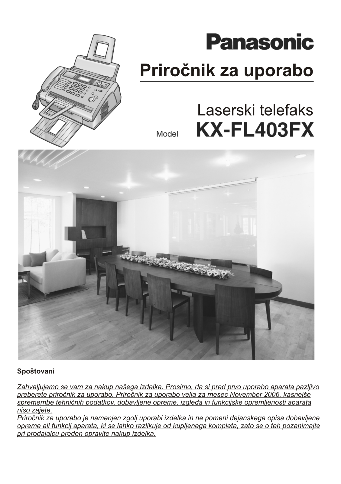 Panasonic KX-FL403FX User Manual