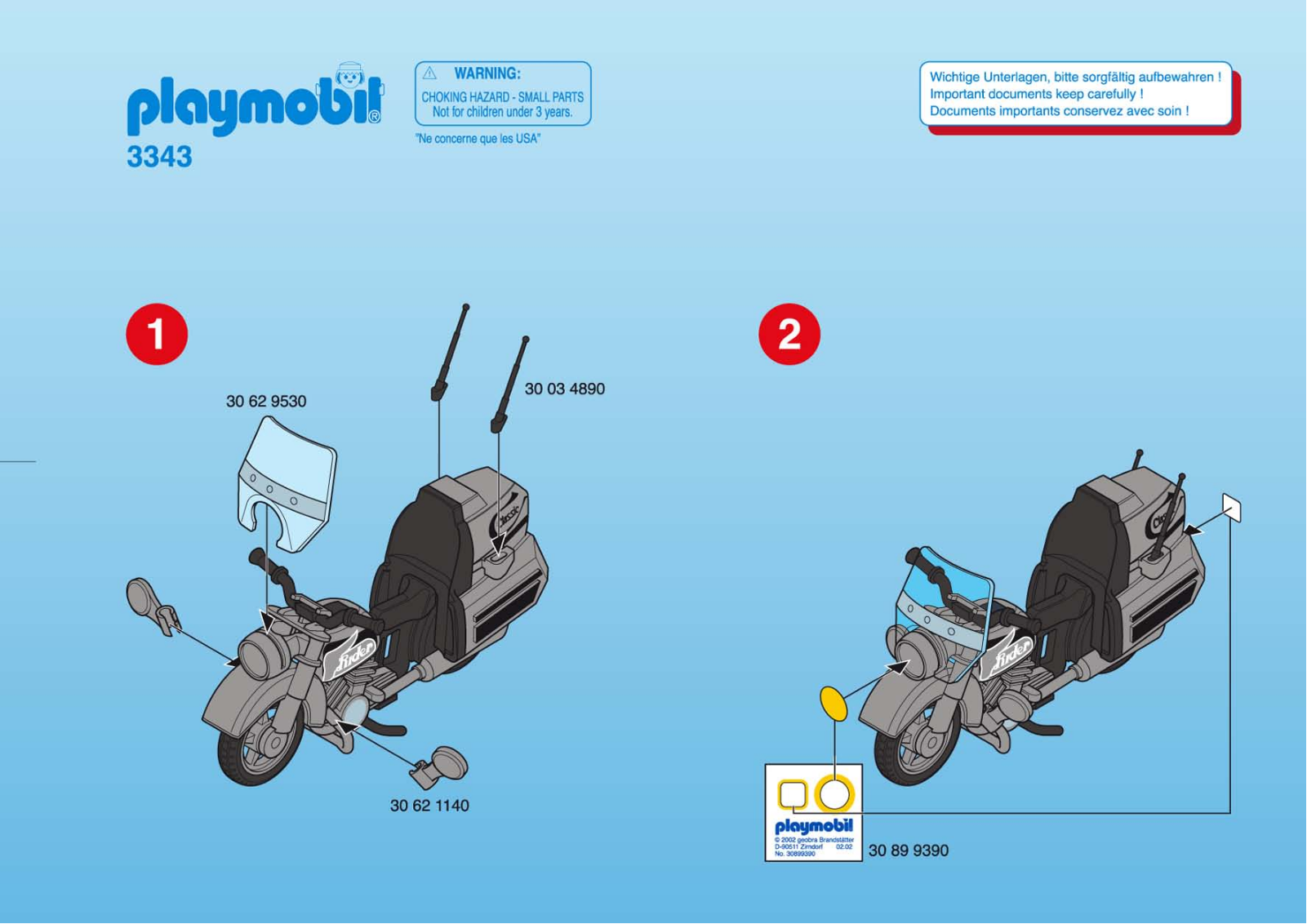 Playmobil 3343 Instructions