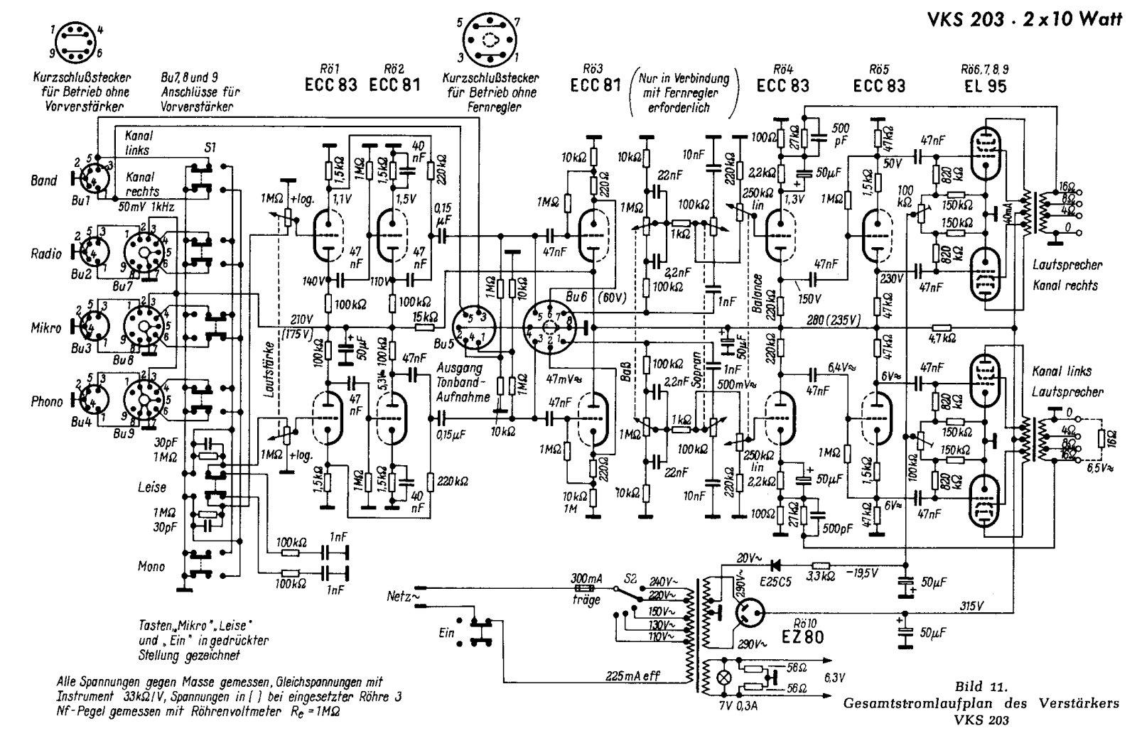 Sennheiser VKS-203 Schematic