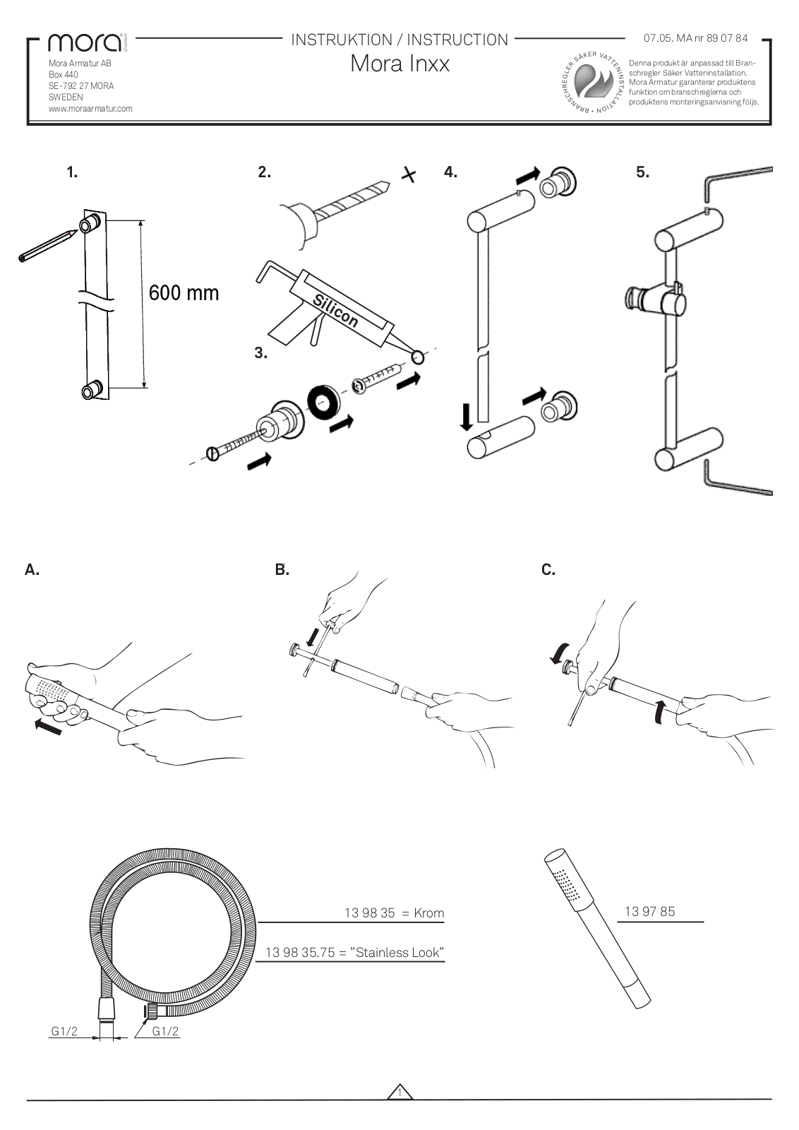 Mora Inxx User Manual