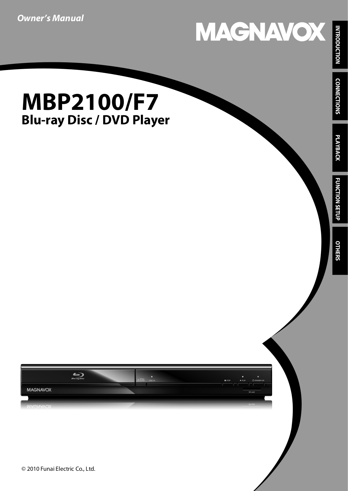 Magnavox MBP2100/F7 Owner's Manual