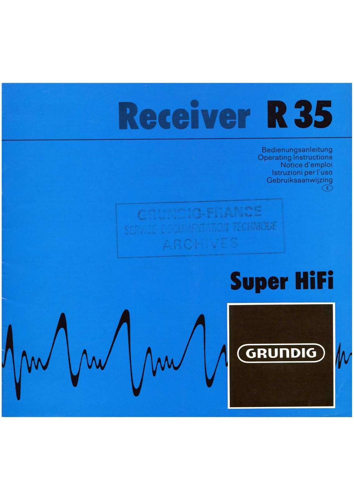 Grundig MV-4-R-35 Owners Manual