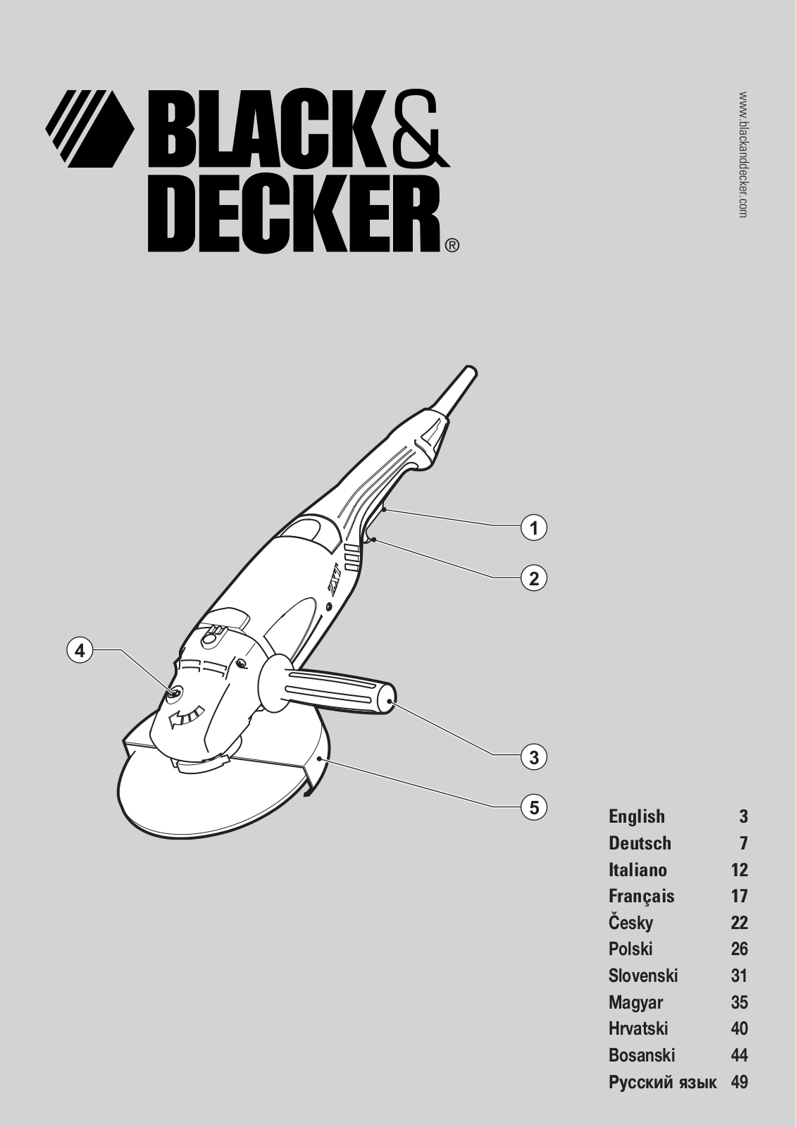 Black & Decker Kg2300 Instruction Manual