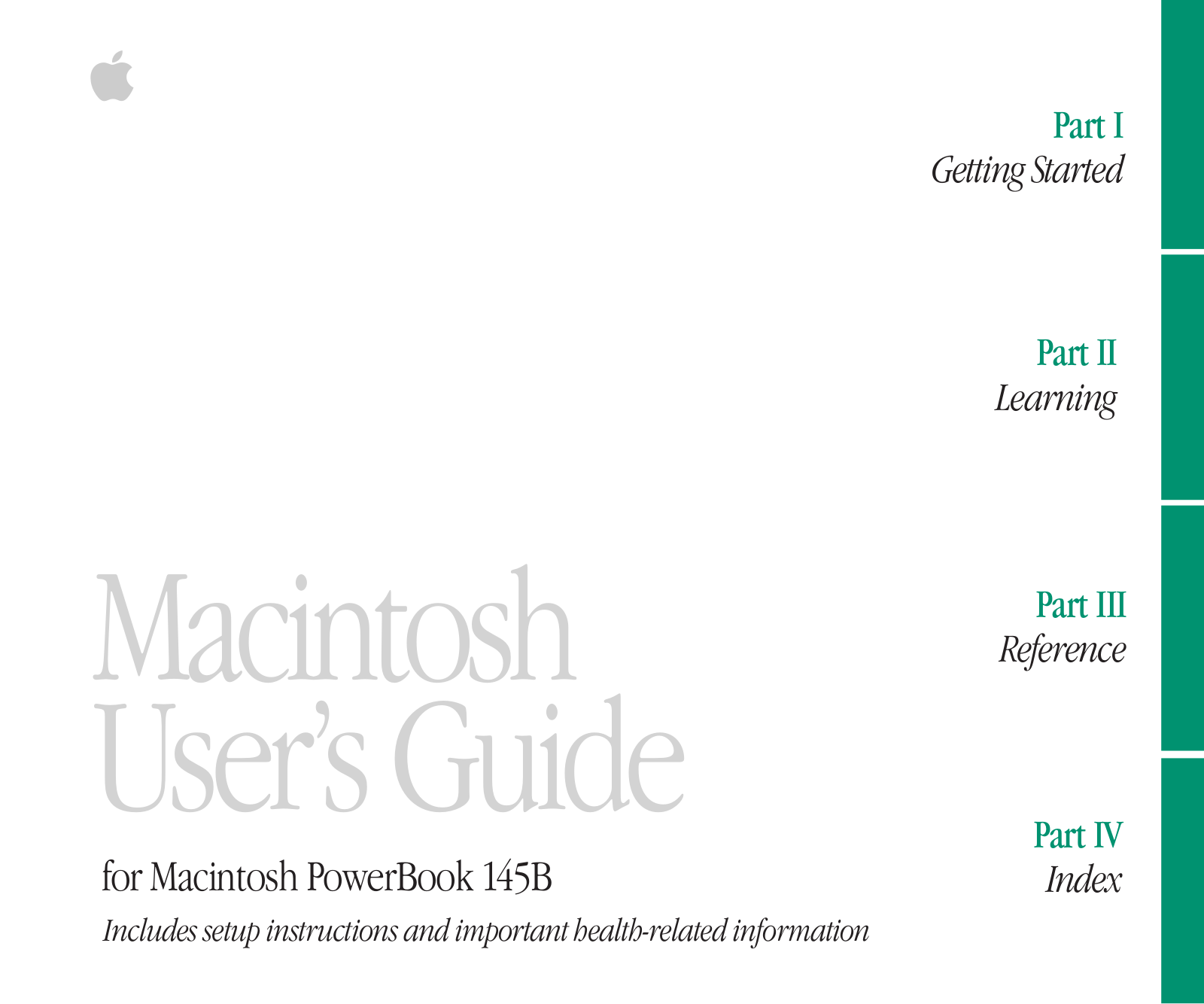 Apple Macintosh PowerBook 145B User Manual