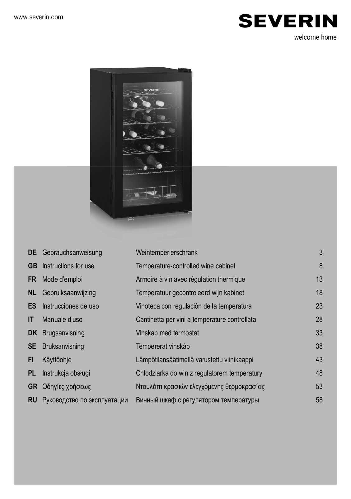 Severin KS 9894 User Manual