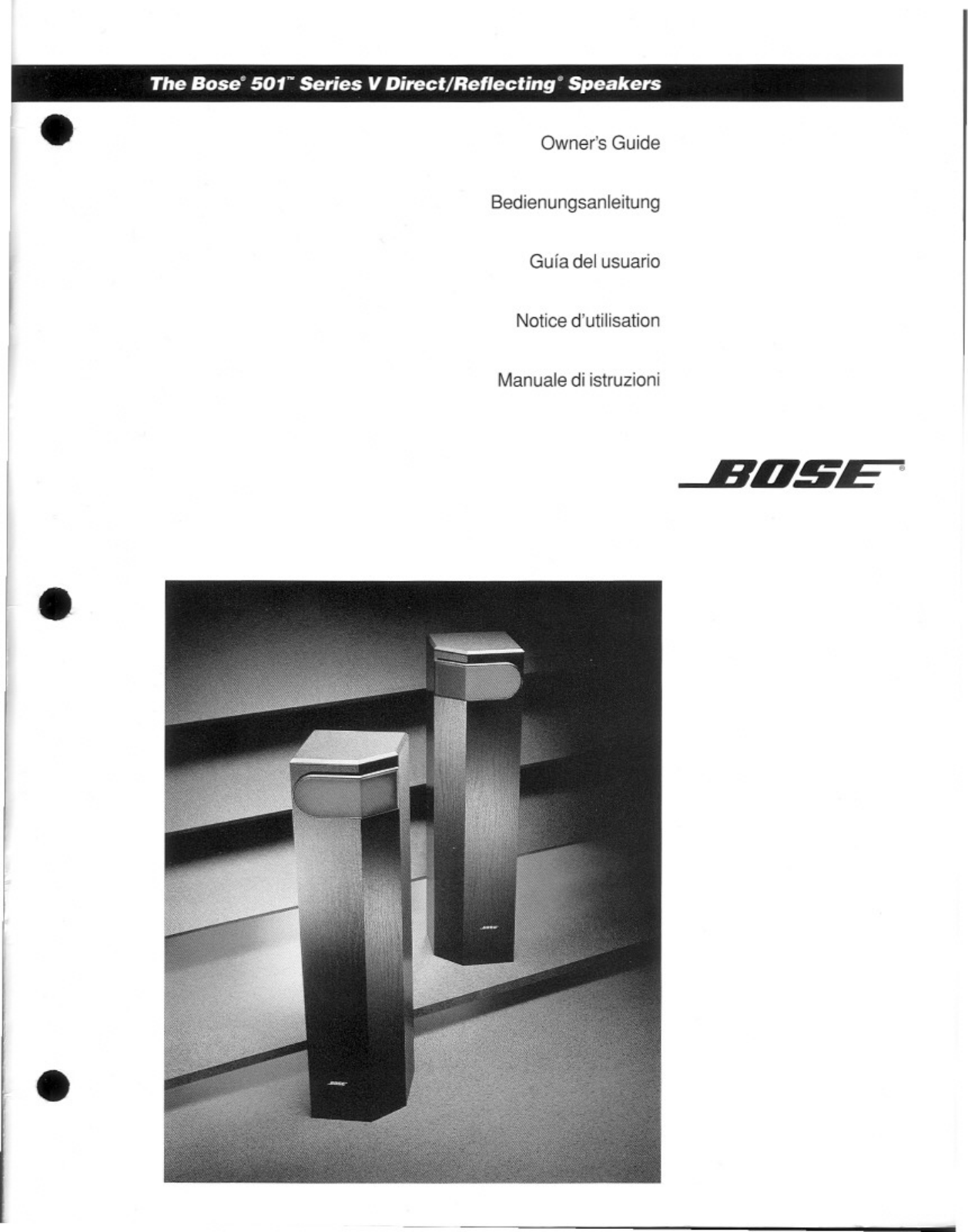 Bose 501V Owner Manual