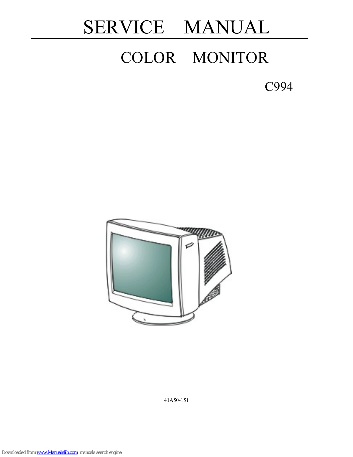 Fujitsu C994 Service Manual