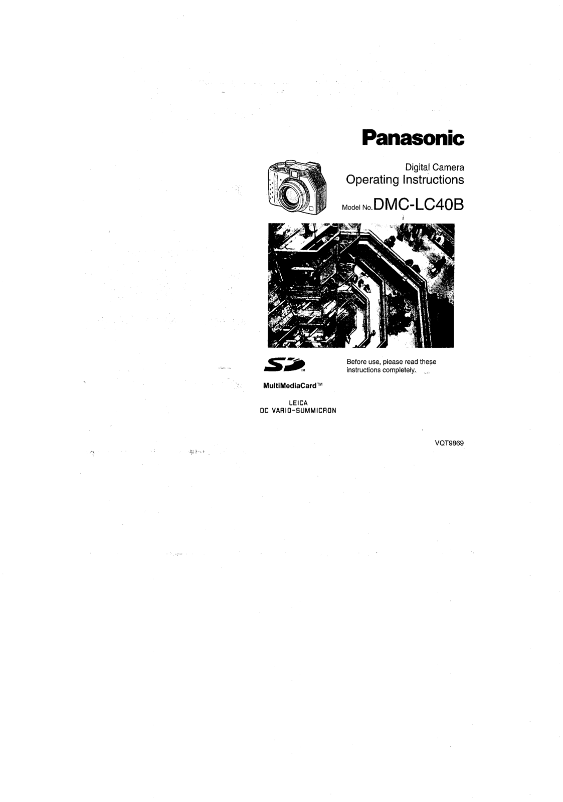 PANASONIC DMCLC40 User Manual