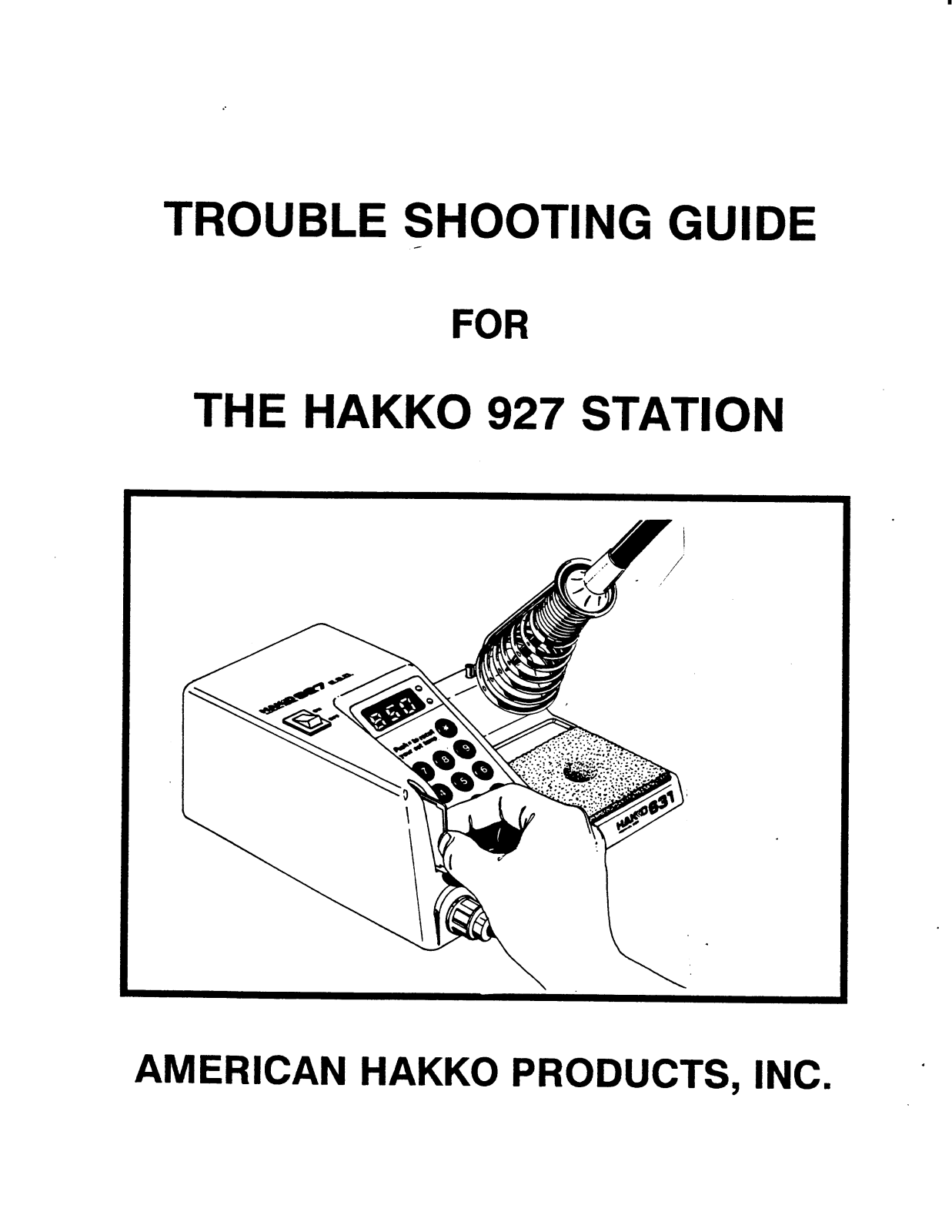 Hakko 927 User Manual