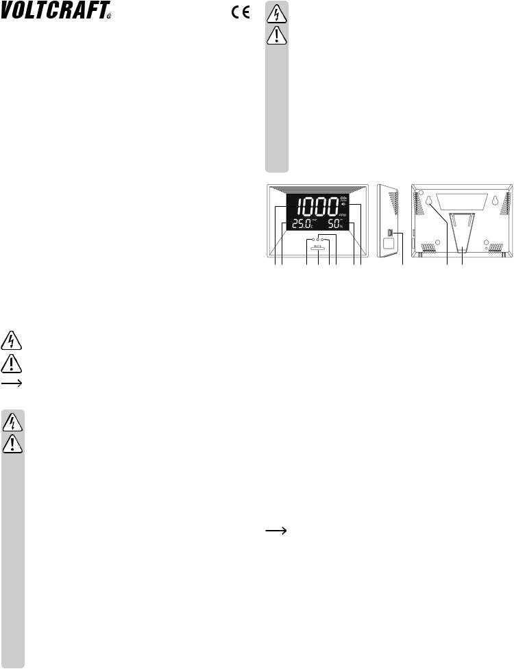 VOLTCRAFT CO-60 User guide