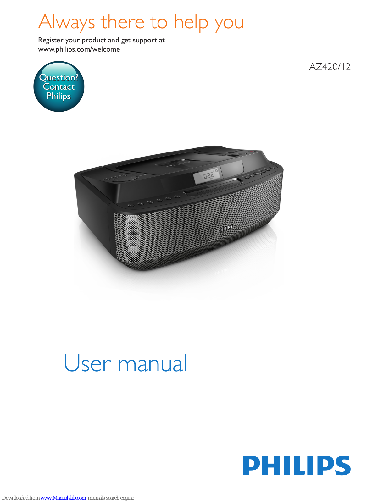 Philips AZ420/12 User Manual