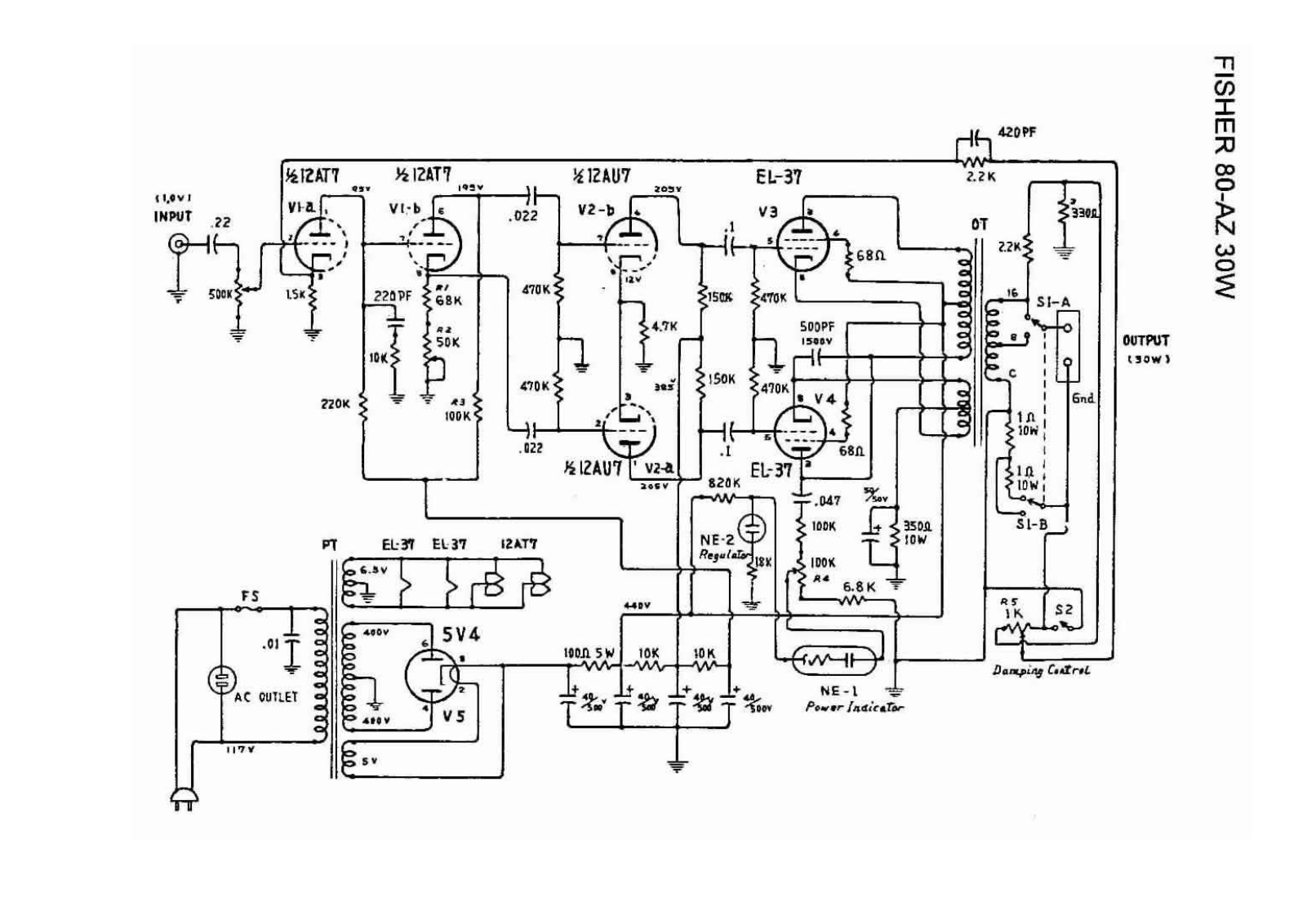 Fisher Radio 80AZ Schematic - ManualMachine.com