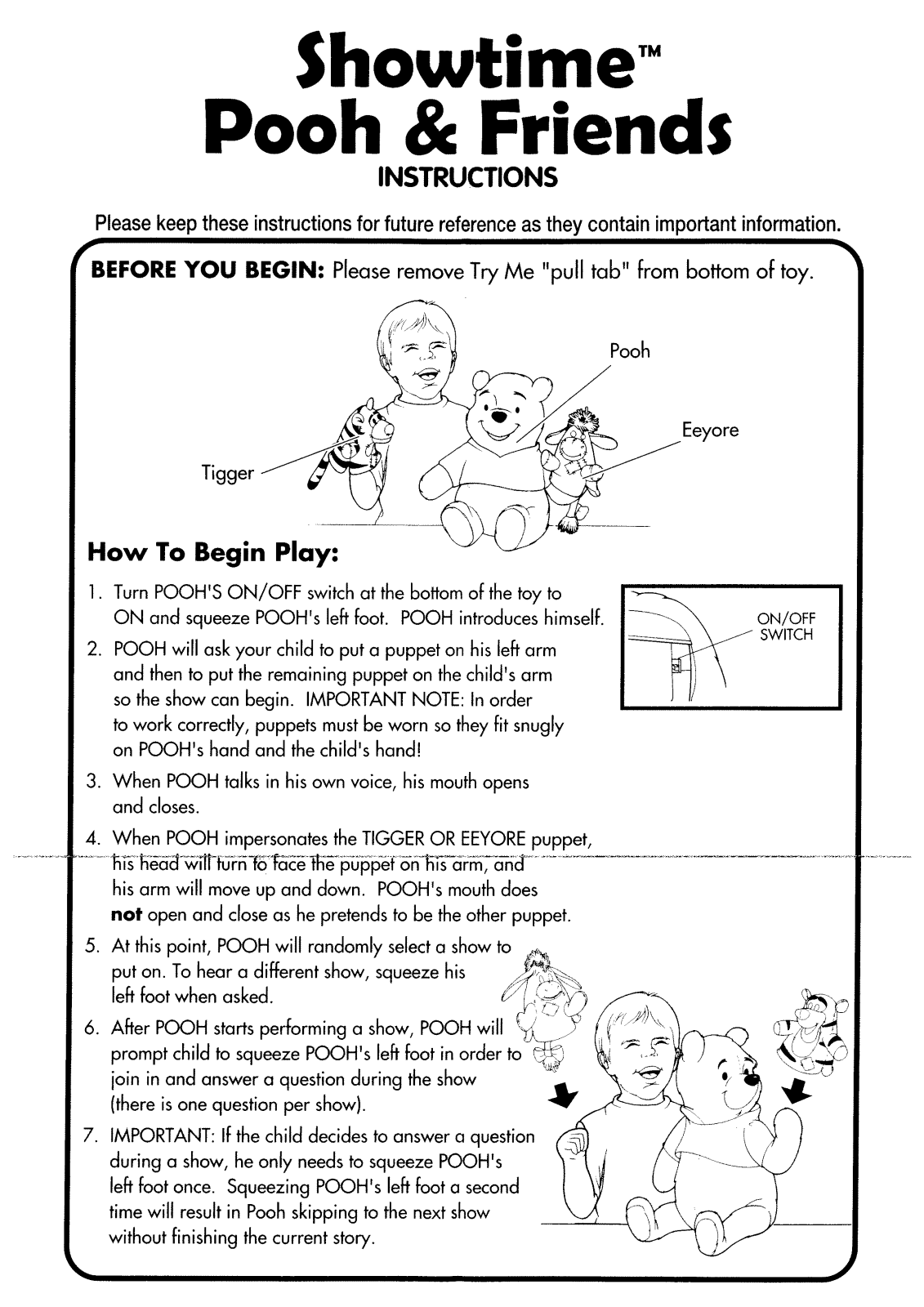 Fisher-Price 94298 Instruction Sheet