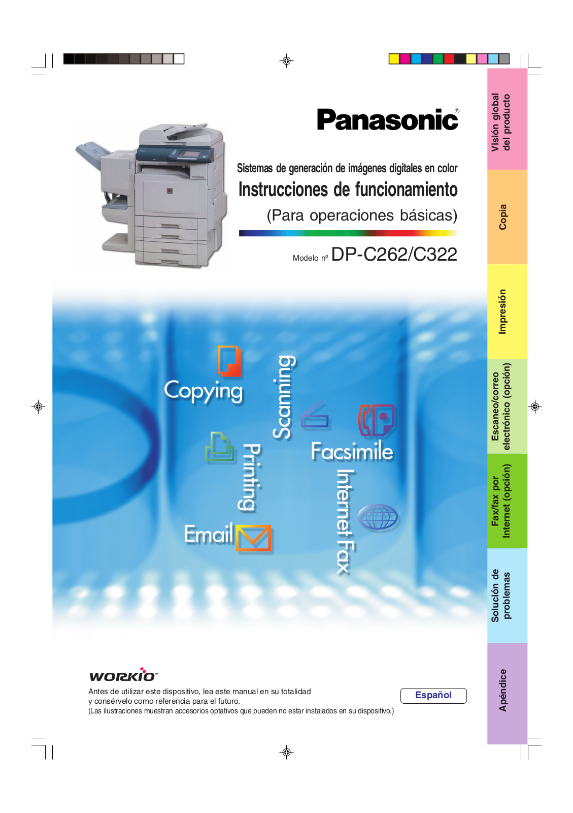 Panasonic DP-C262, DP-C322 User Manual