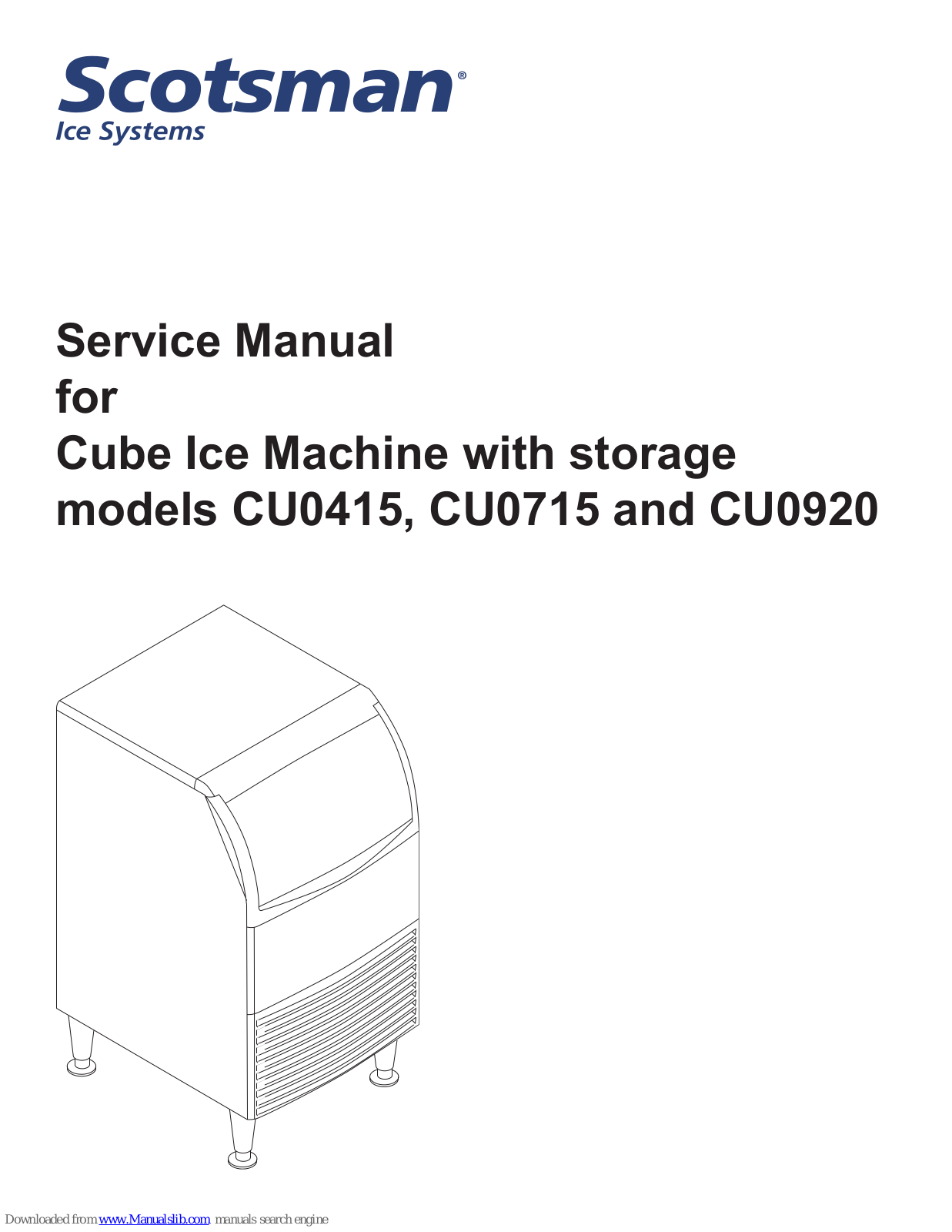Scotsman CU0415, CU0715, CU0920 Service Manual - ManualMachine.com