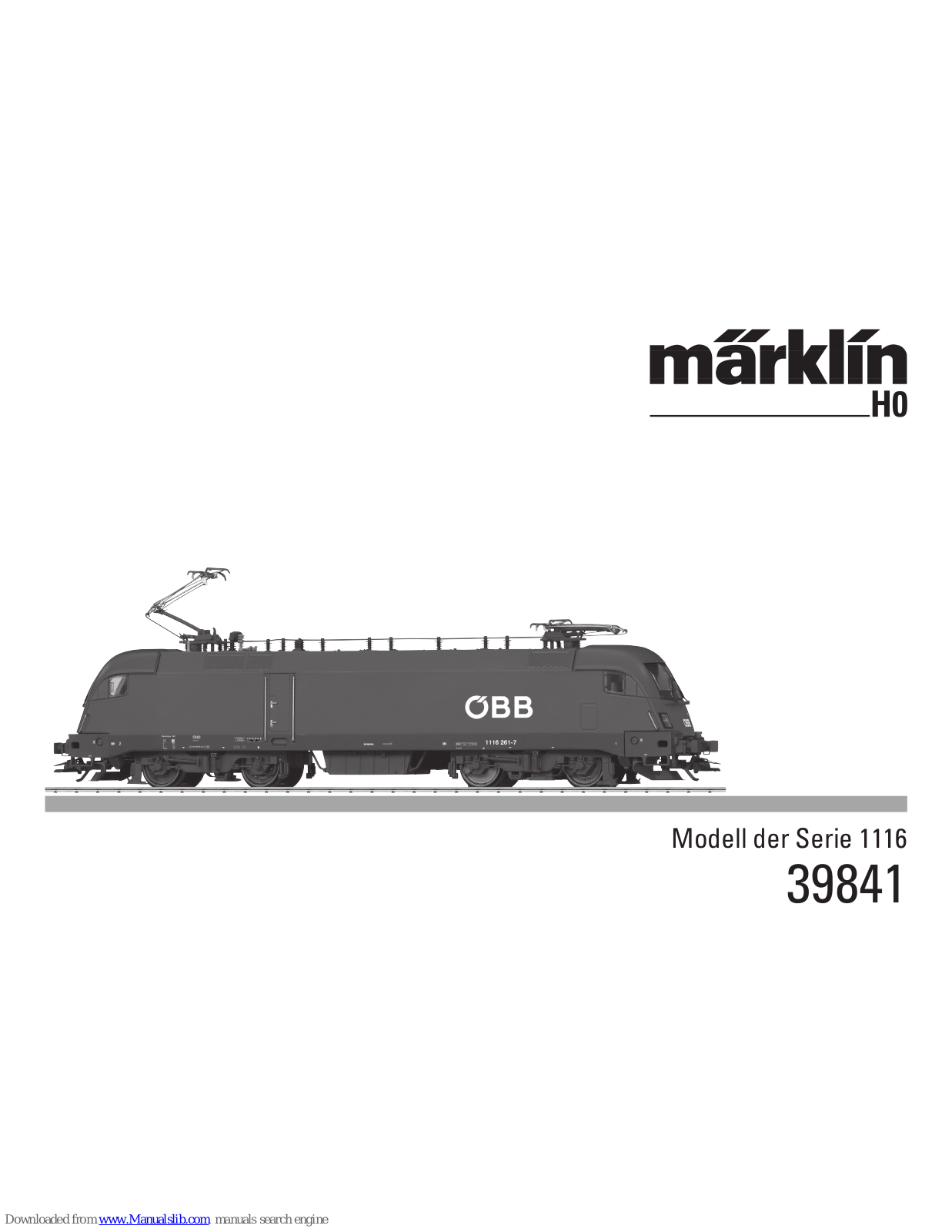 marklin 39841 User Manual - ManualMachine.com