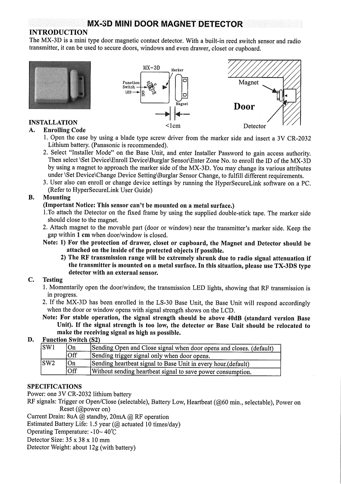 Scientech Electronics MXDN User Manual