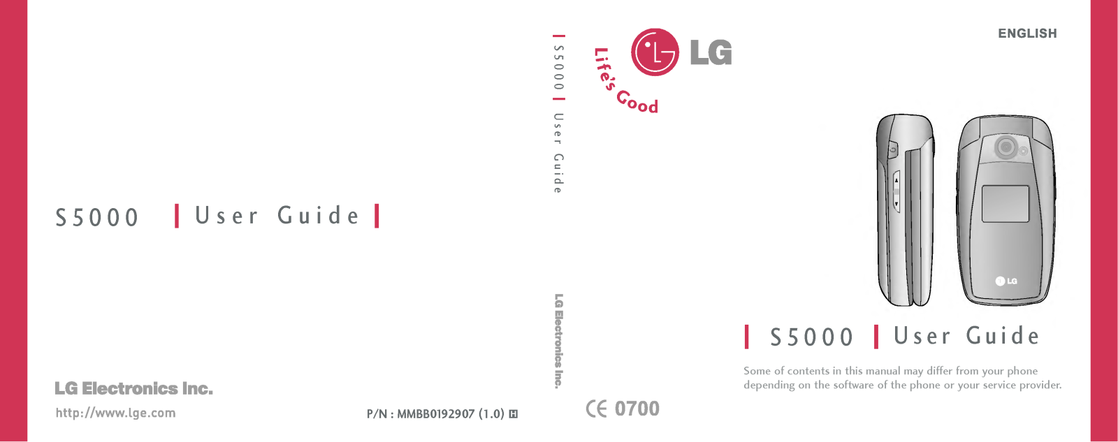 LG S5000 User Manual