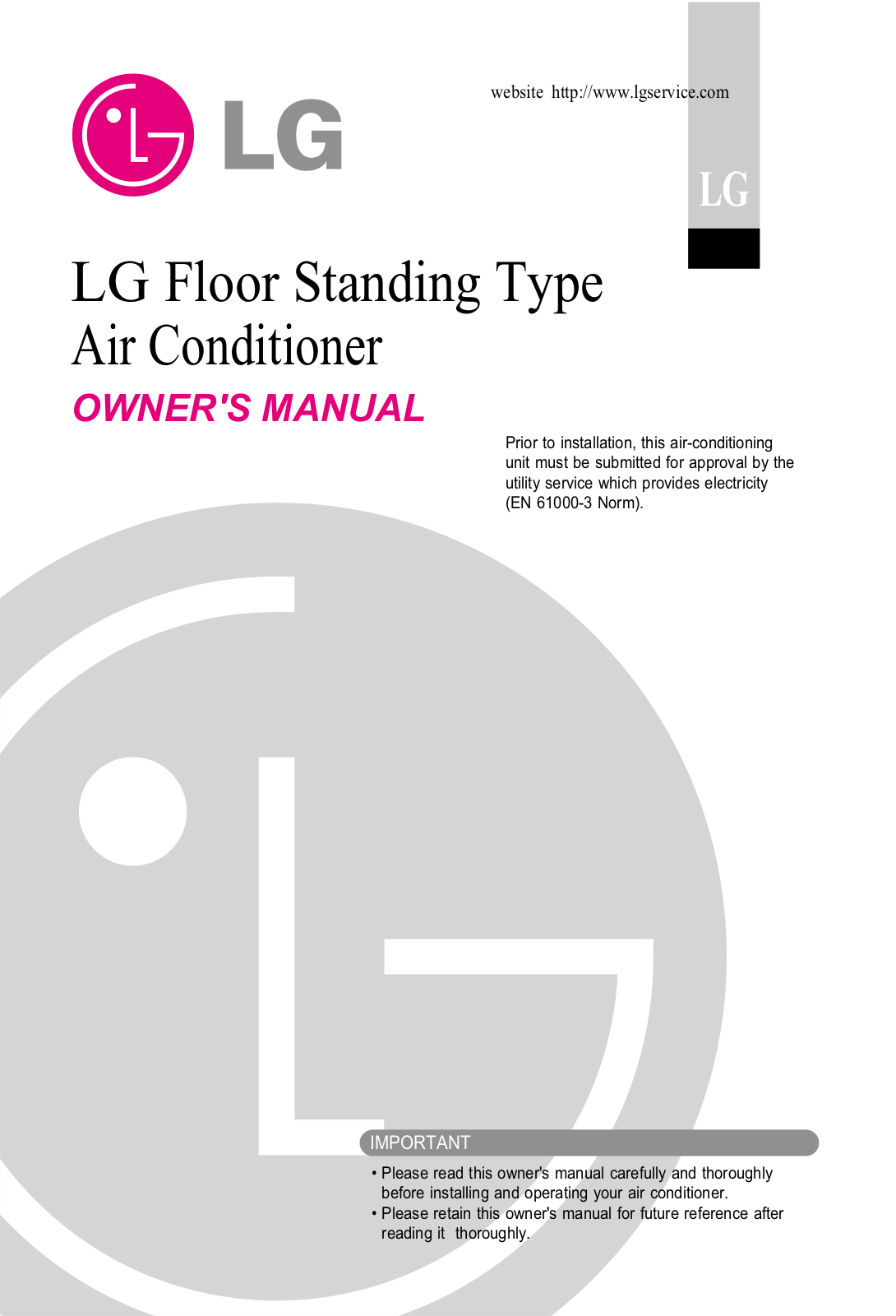 LG TPNC508TLC1 Owner’s Manual